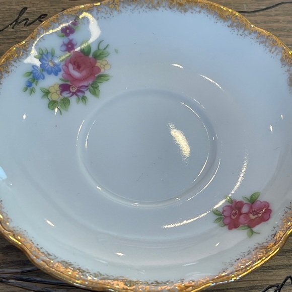 Teacup & Saucer, Small, Floral.  Cottage Core, demitasse - Picture 5 of 9
